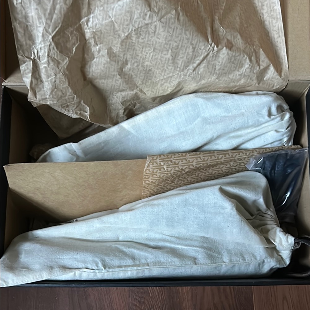 Frye Black Leather High-Top Shoes